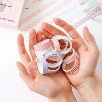 Decorative Masking Tape Rolls for Journaling, Crafts & Gift Wrapping