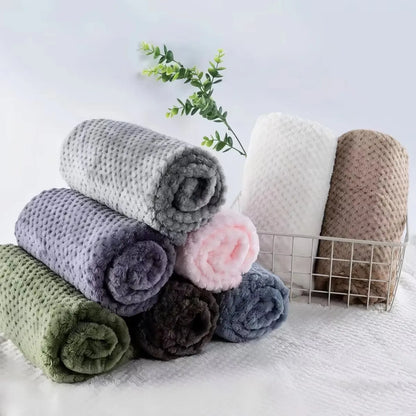 Soft Plaid Pet Blanket