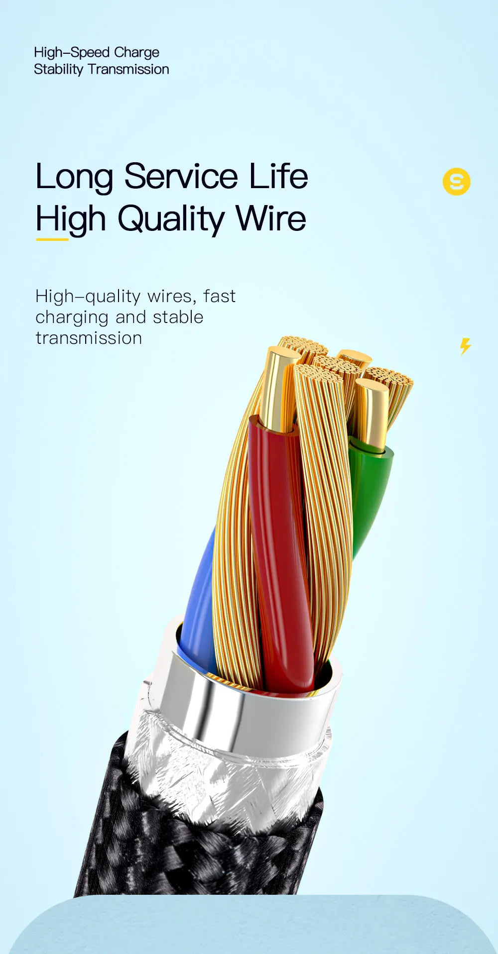 Essager USB-A to Lightning Fast Charging Cable