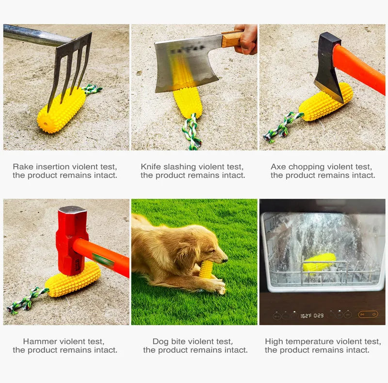 Corn Chew Squeaky Dog Toy