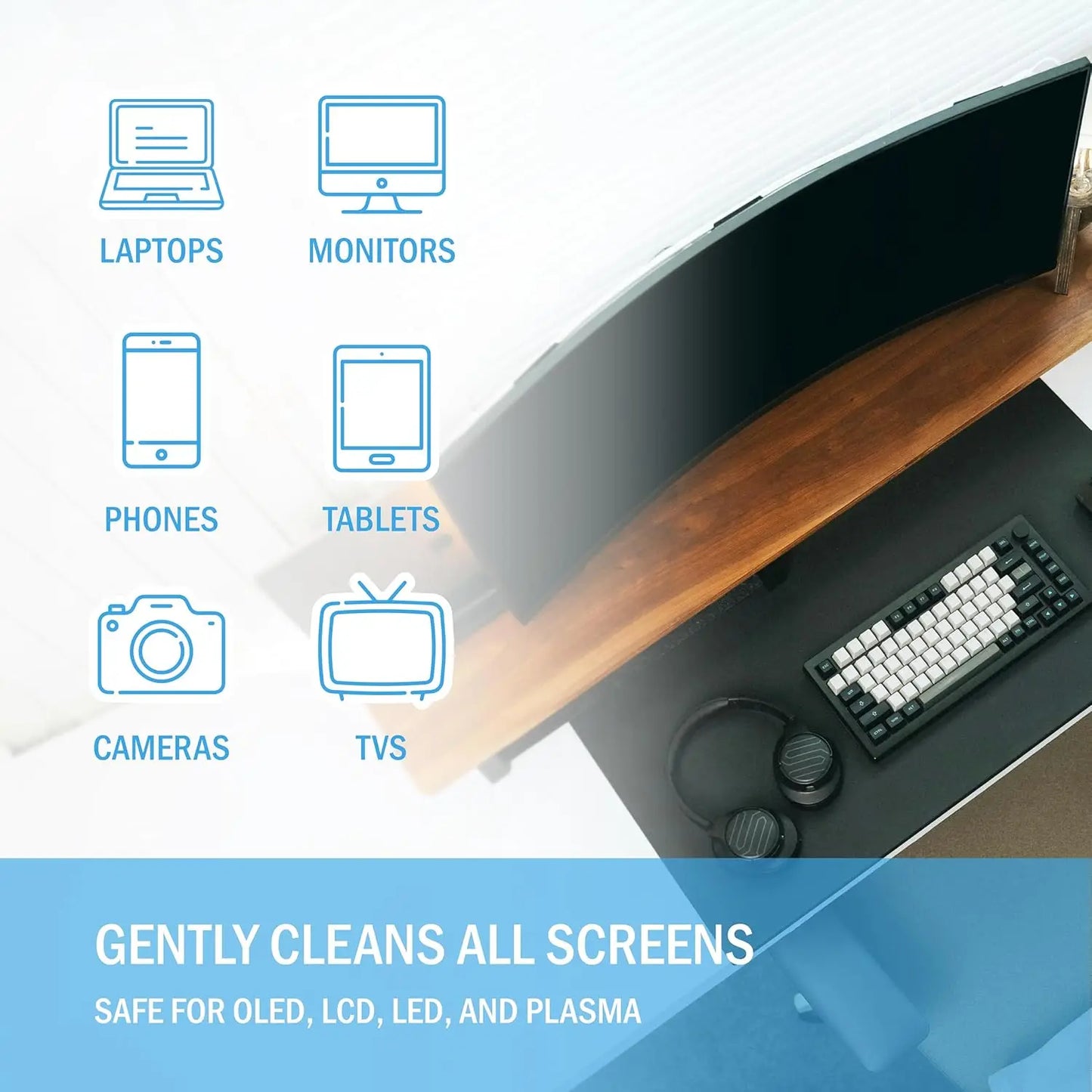 Universal Screen Cleaning Spray & Microfiber Kit