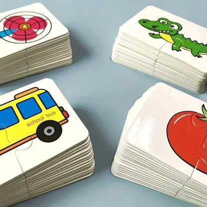 Animal Matching Puzzle Cards