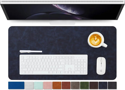 Distressed PU Leather Desk Mat
