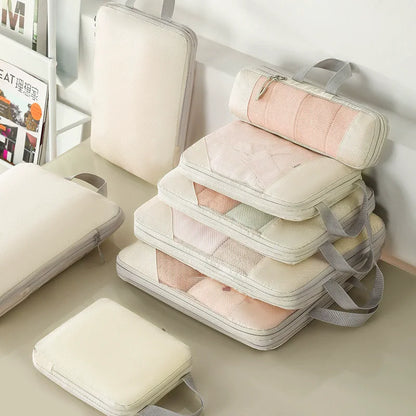Travel Packing Cubes Compression Organizer Set