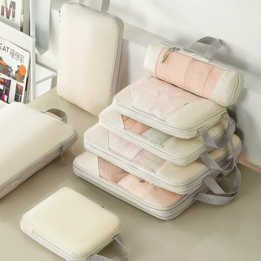 Travel Packing Cubes Compression Organizer Set