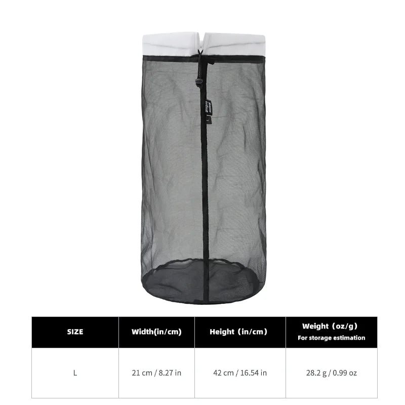 Ultralight Mesh Drawstring Stuff Sack Set