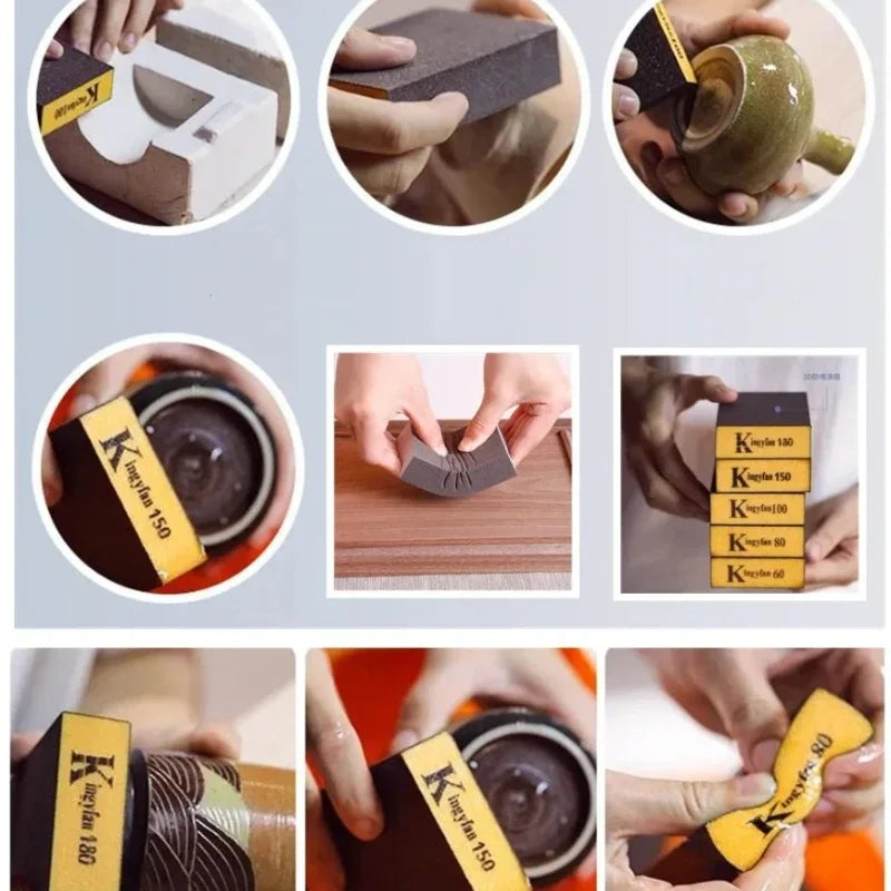 Pottery Sanding Sponge Polishing Block