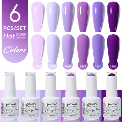 Arte Clavo 6PCS HEMA & TPO Free Gel Nail Polish Set