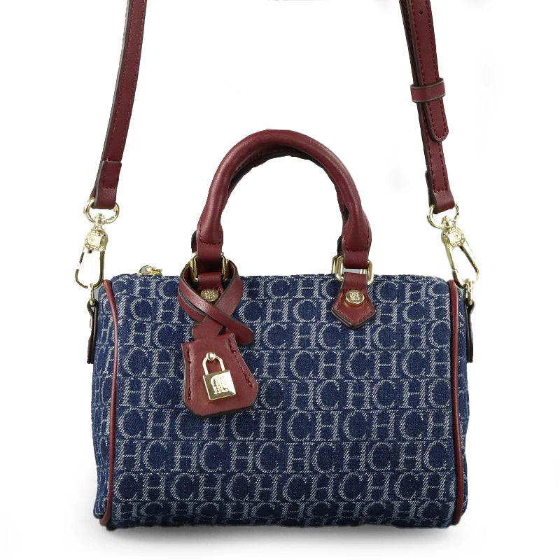 Vintage Monogram Crossbody Handbag for Women