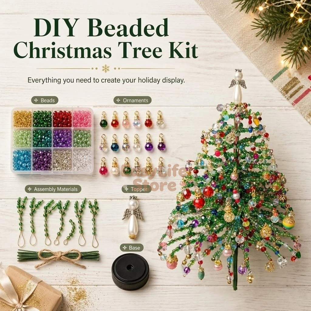 LED DIY Beaded Holiday Tree Kit