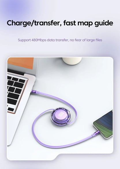 Retractable USB-C Fast Charging Cable