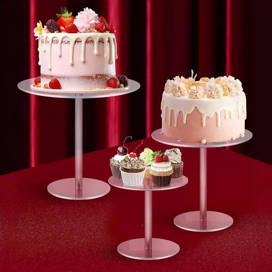 Clear Acrylic Cake & Dessert Display Stand