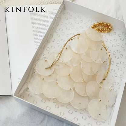 Luxury Beaded Shell Evening Handbag