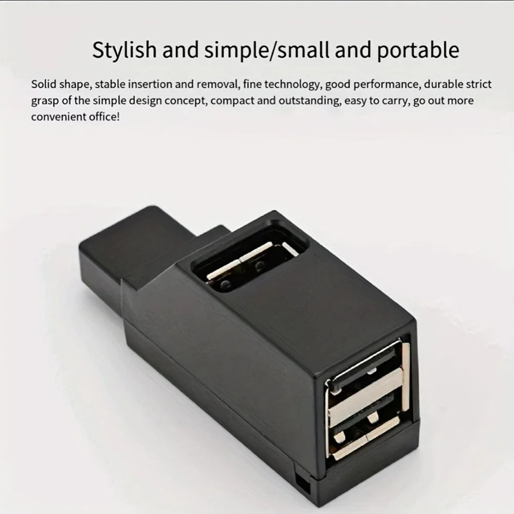 USB 3.0 Mini Hub Adapter – 3-Port Expansion