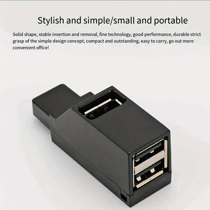 USB 3.0 Mini Hub Adapter – 3-Port Expansion