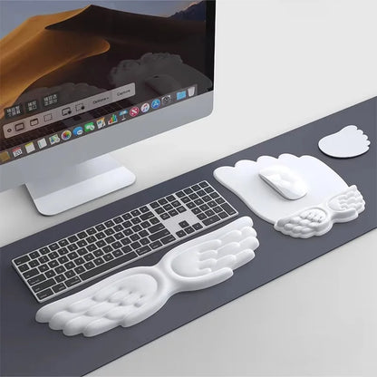 Angel Wing Memory Foam Wrist Rest Set