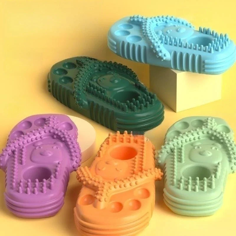 Slipper Shape Squeaky Dog Chew Toy