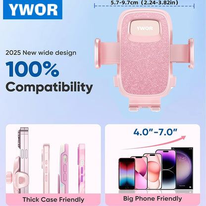 Pink Adjustable Car Phone Holder