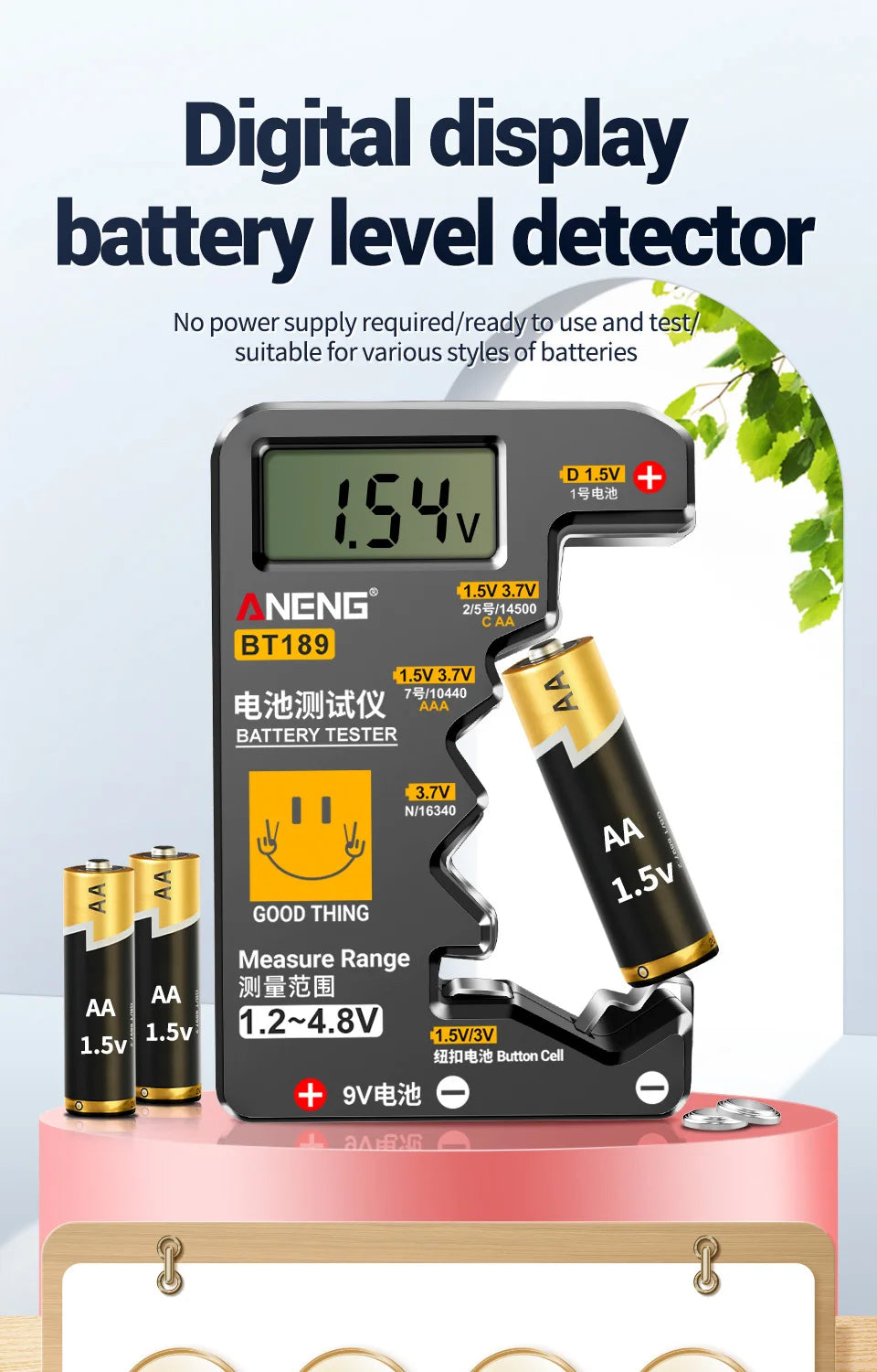 ANENG BT189 Universal Battery Tester