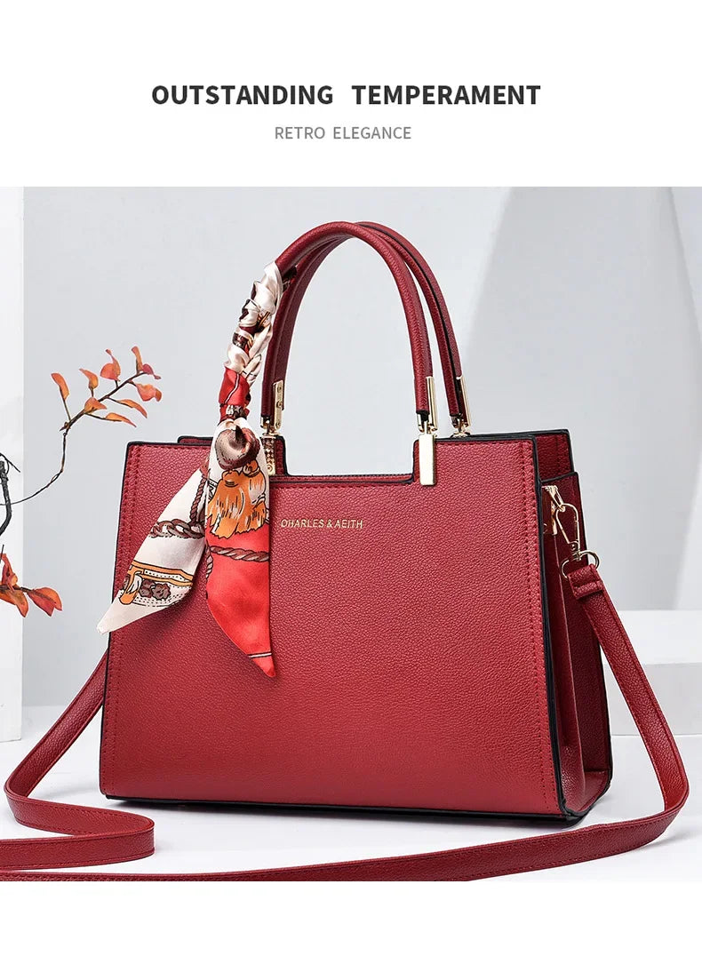 Luxury Women’s Structured Satchel Shoulder & Crossbody Handbag