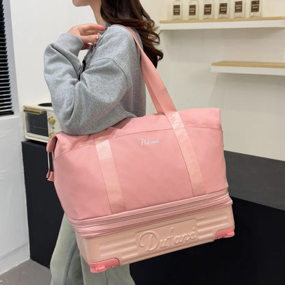 Foldable Wheeled Travel Luggage Bag