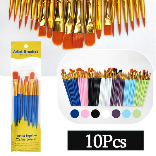 Multi-Purpose Artist Paint Brush Set