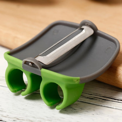 Stainless Steel Finger Grip Vegetable Peeler