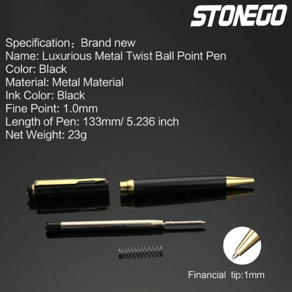 Elegant Chrome Signature Pen – 1.0mm Writing Point