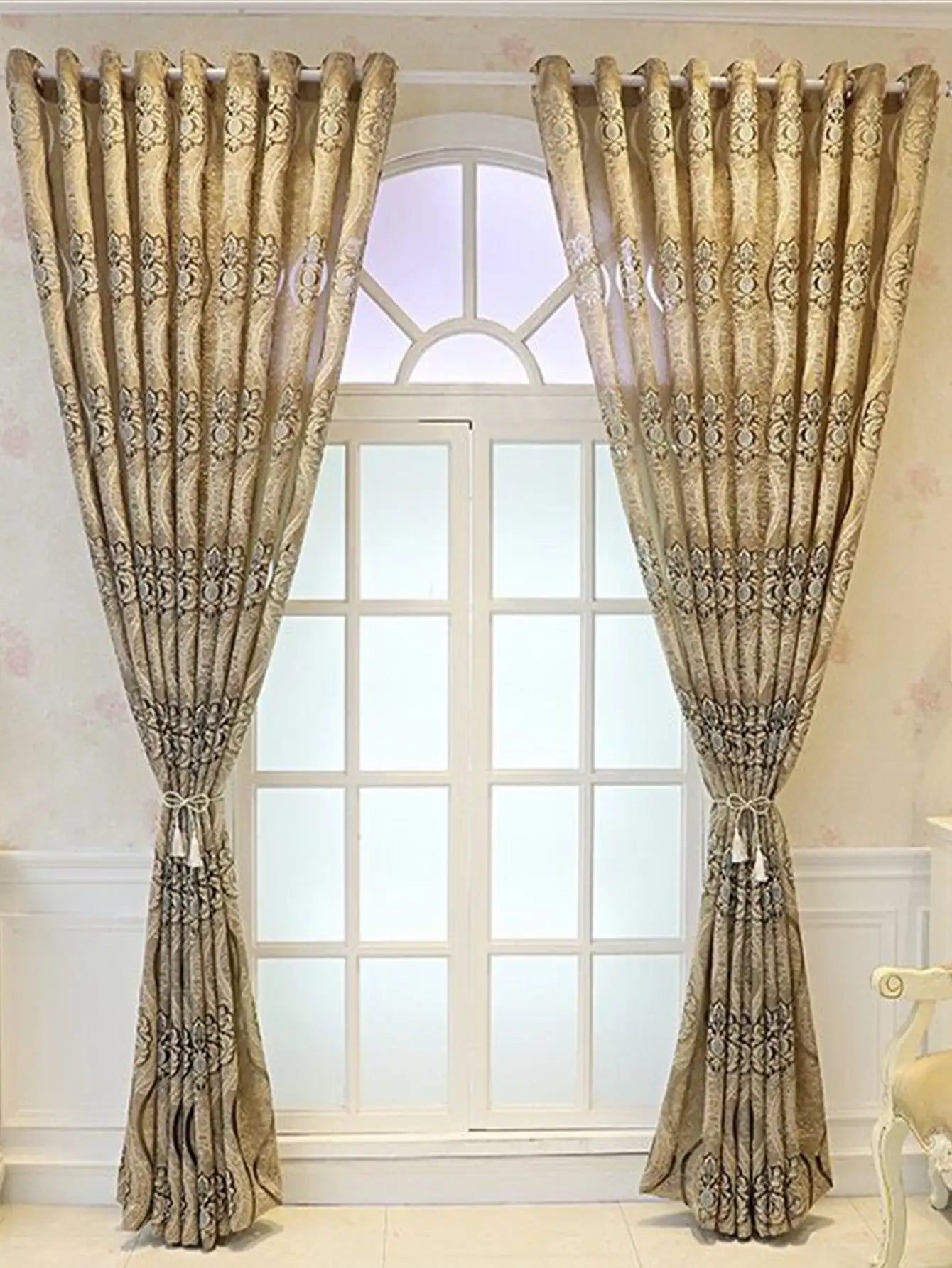 European Wave Blackout Decorative Curtain