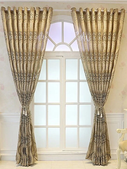 European Wave Blackout Decorative Curtain