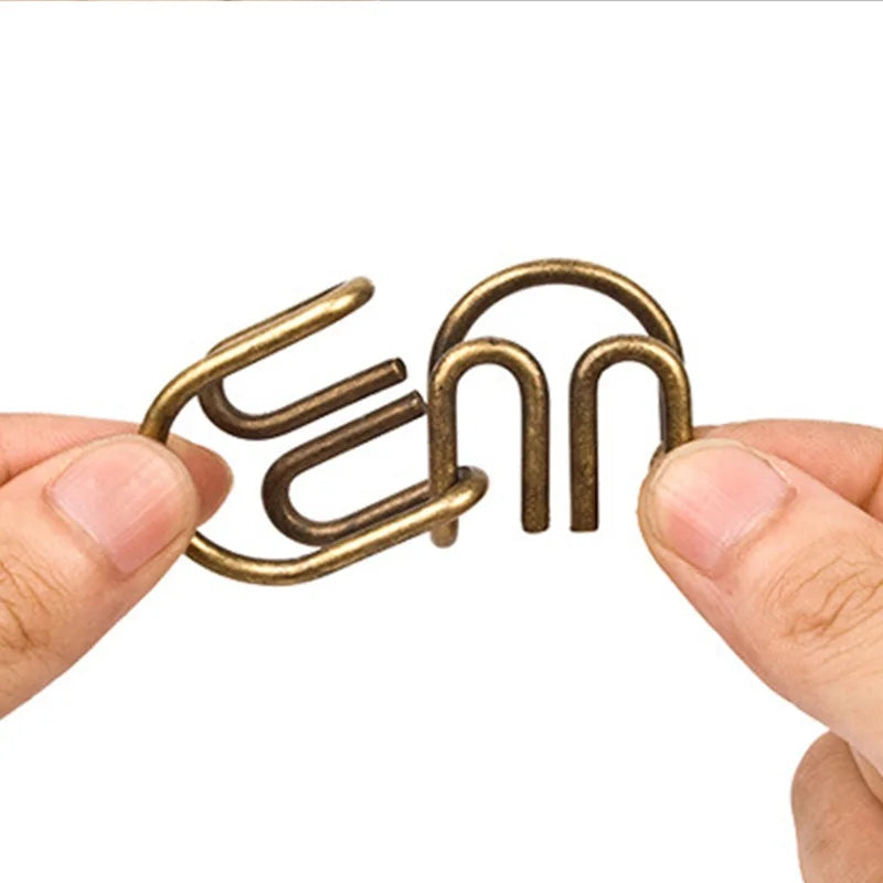 Metal Wire IQ Puzzle Set