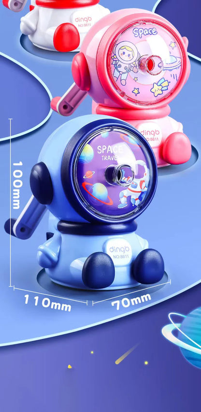 Astronaut Hand Crank Pencil Sharpener