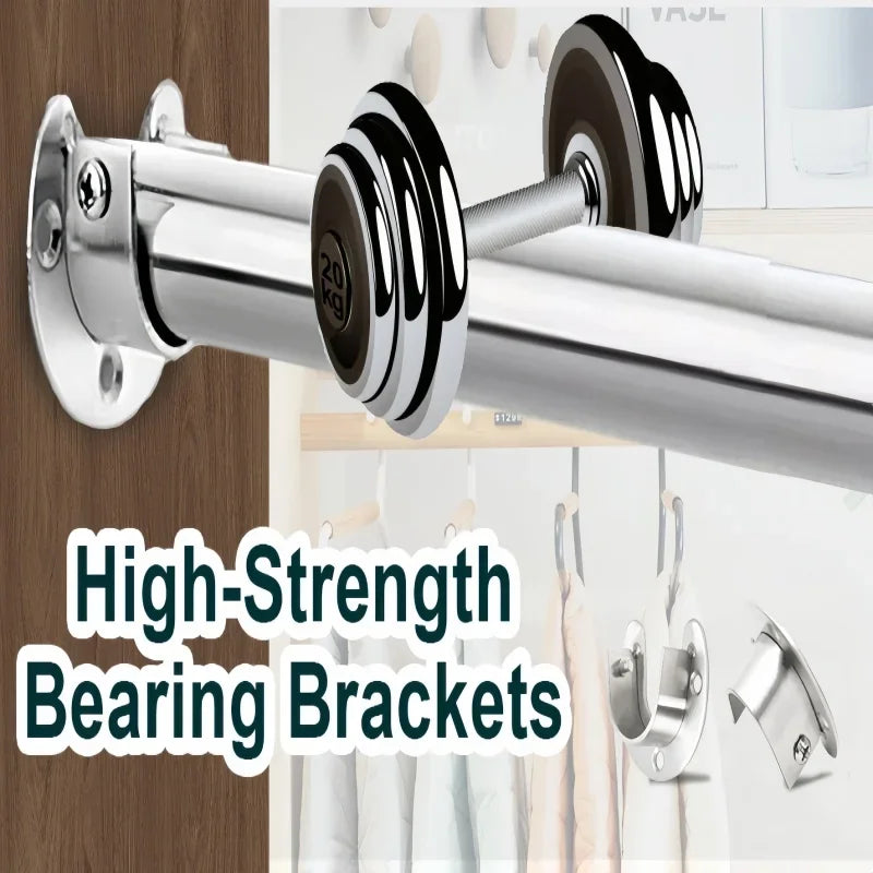 304 Stainless Steel Wardrobe Rod Brackets
