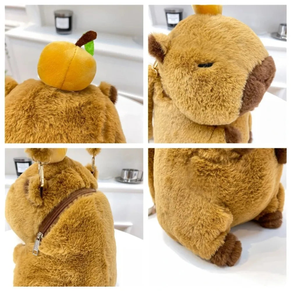 Cute Plush Capybara Backpack