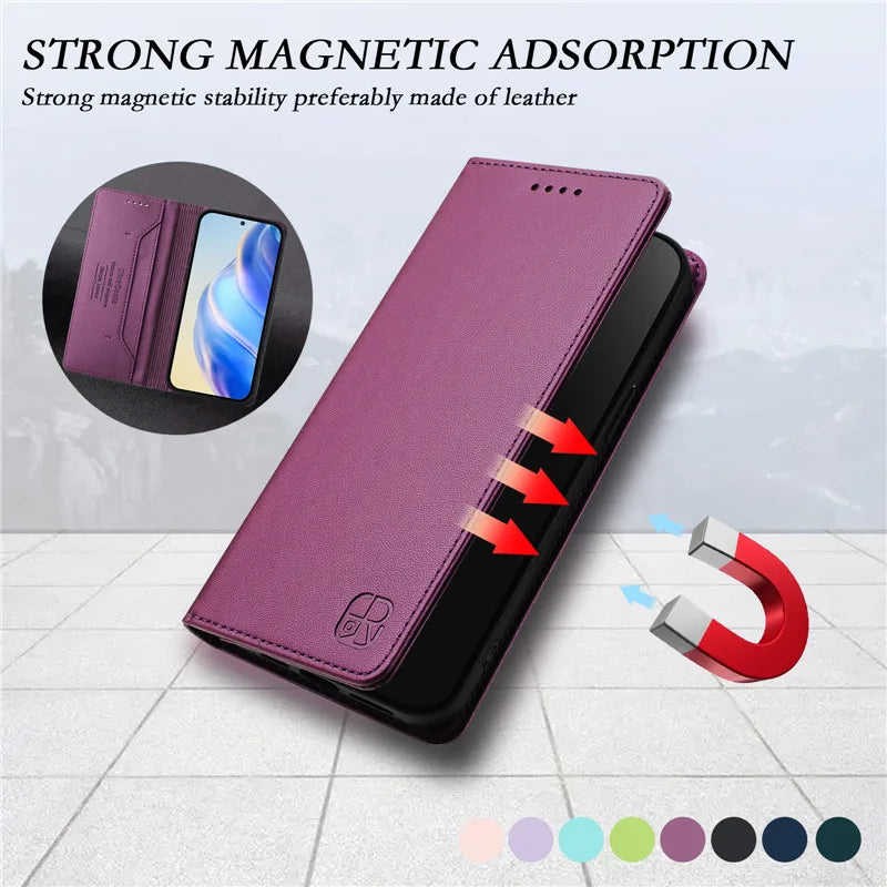 Luxury Wallet Flip Case for Vivo Smartphones