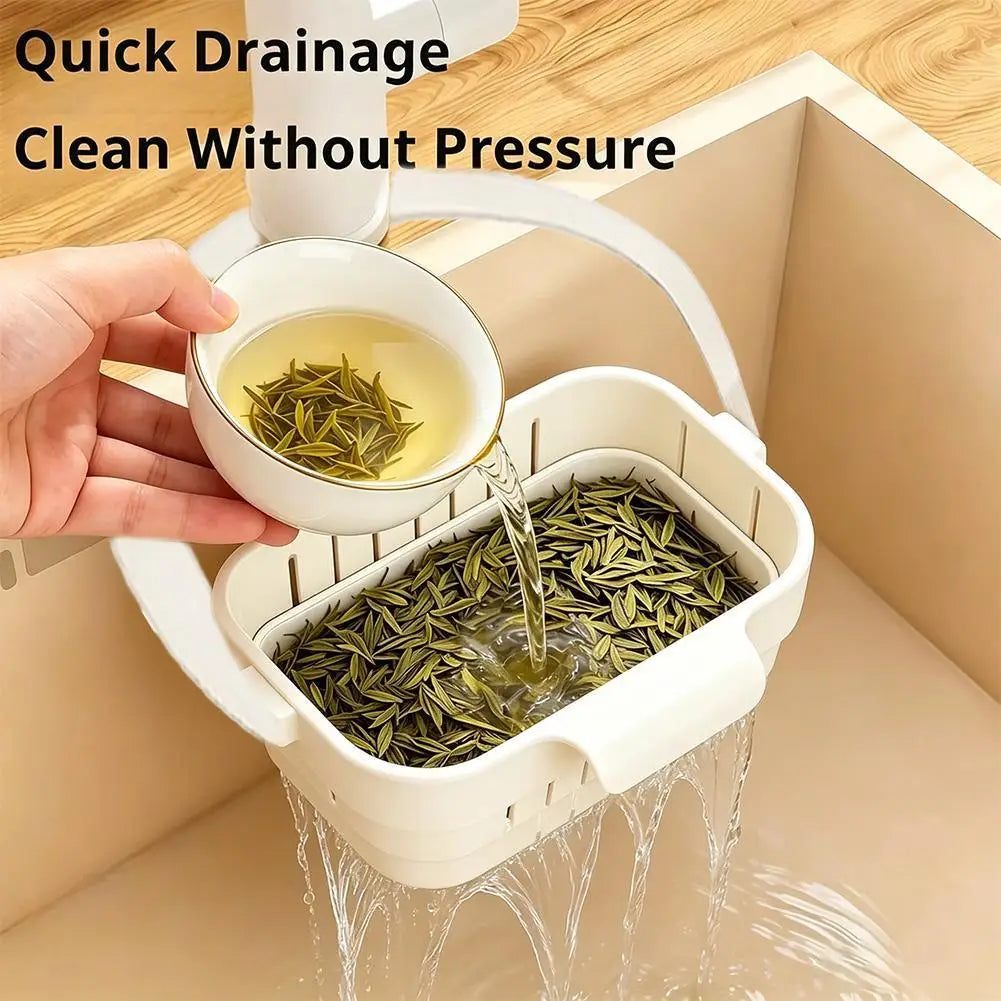 Foldable Sink Drain Basket Organizer