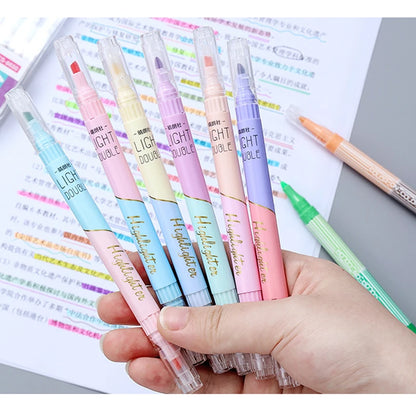 KissButy 6Pcs/Set Highlighter Pen Set