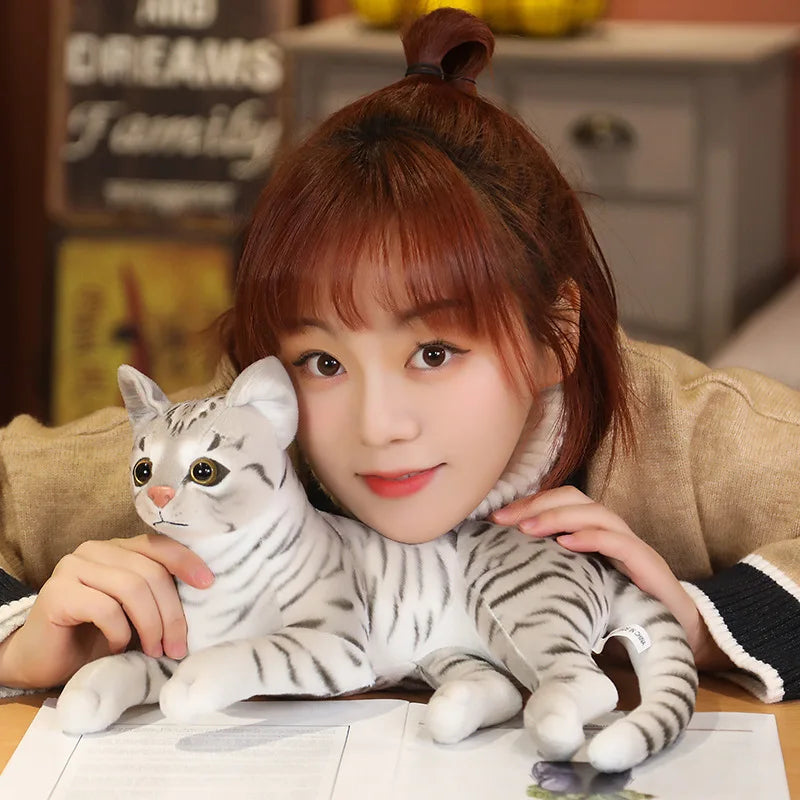 Lifelike Cat Plush Toy