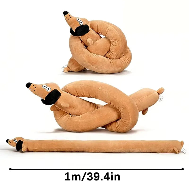 Squeaky Long Dachshund Plush Dog Toy