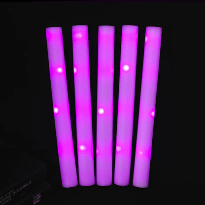 LED Flashing Foam Glow Sticks for Parties, Weddings & Events