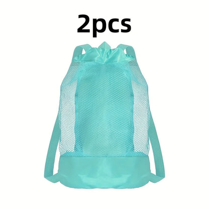 Large Capacity Mesh Beach Storage Backpack