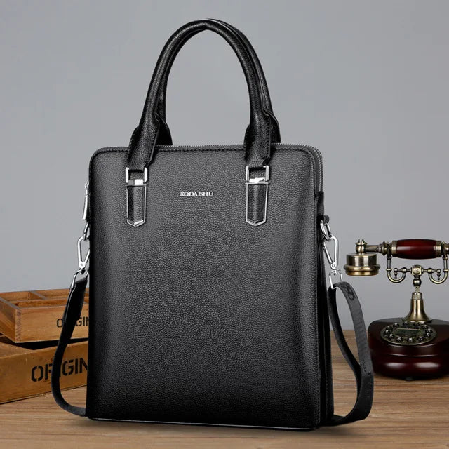 Luxury Cow Genuine Leather Business Men's Briefcase