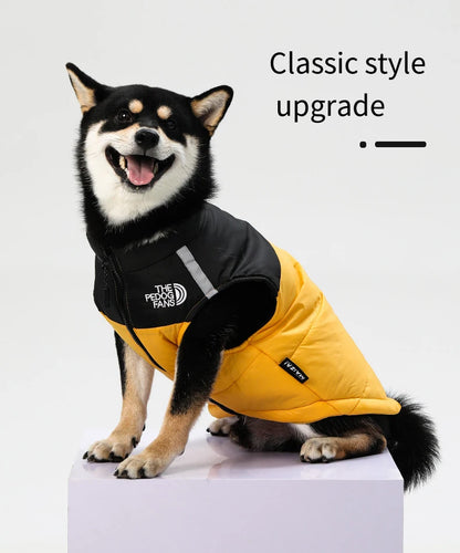 Waterproof Insulated Dog Jacket with Harness – Winter Pet Coat