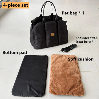 Soft Non-Slip Dog & Cat Car Seat Carrier Bed