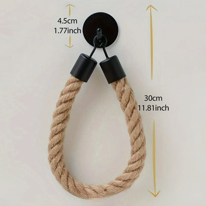 Retro Rope Paper Towel & Toilet Roll Holder
