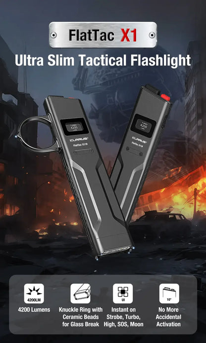 Ultra-Thin OLED Rechargeable Flashlight