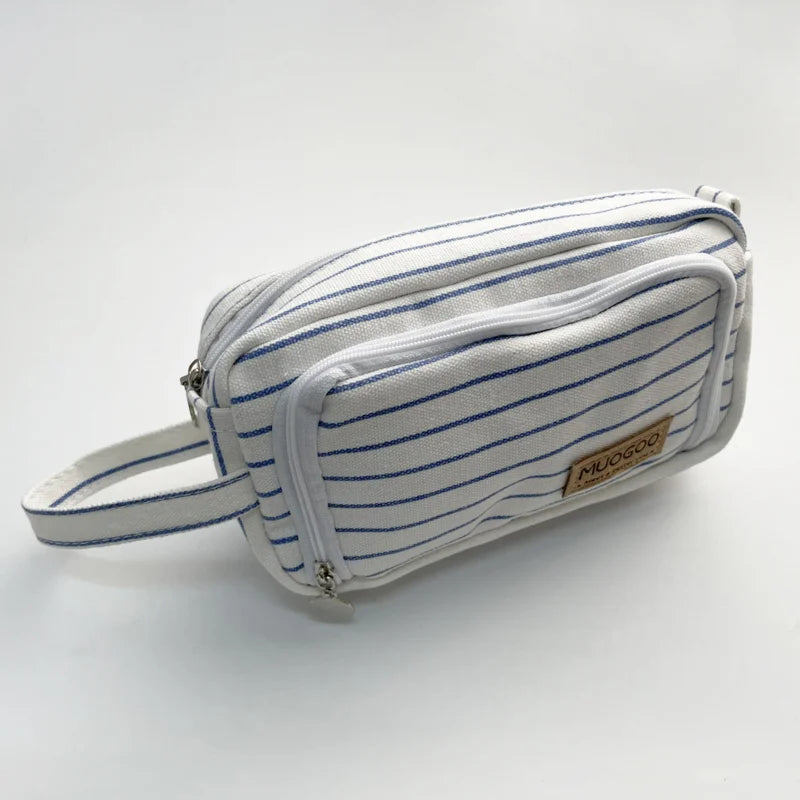 Large Capacity Canvas Pencil Case