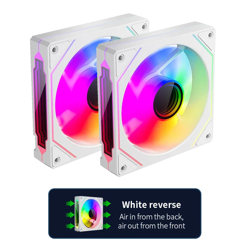 120mm ARGB Infinity Mirror Cooling Fan with PWM Control