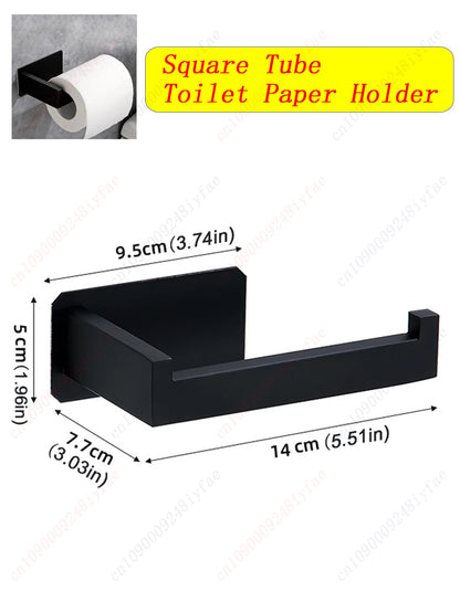 Self-Adhesive Stainless Steel Bathroom Hardware Set
