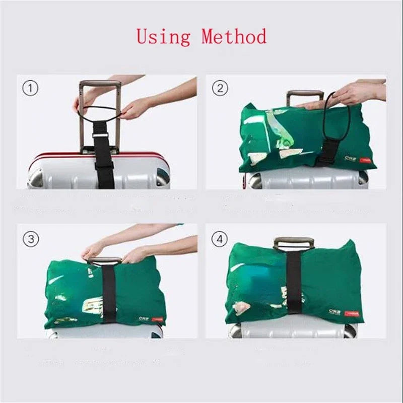 Adjustable Elastic Luggage Carrier Strap